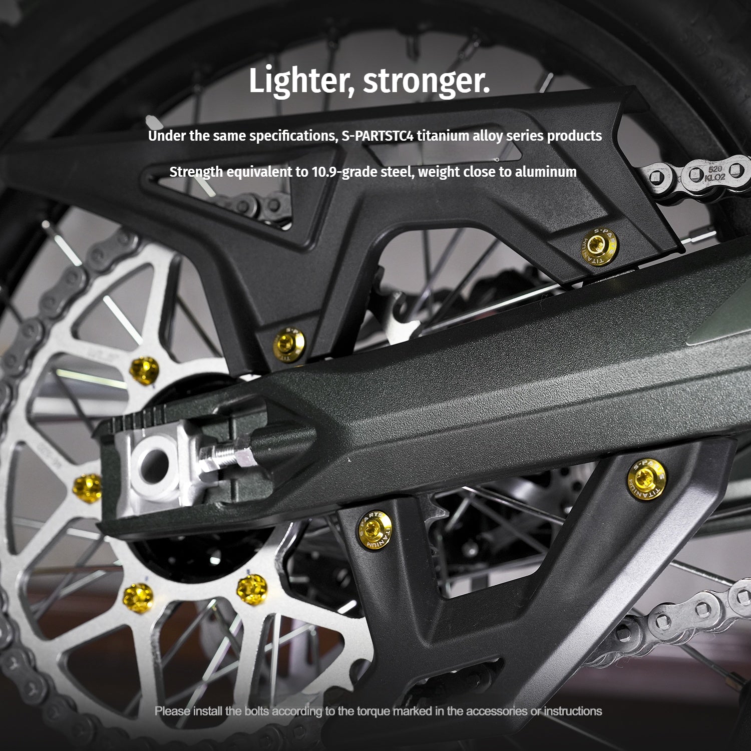 SPARTS Titanium Bolt Kit for Ultra Bee | Full Motorcycle Upgrade Set