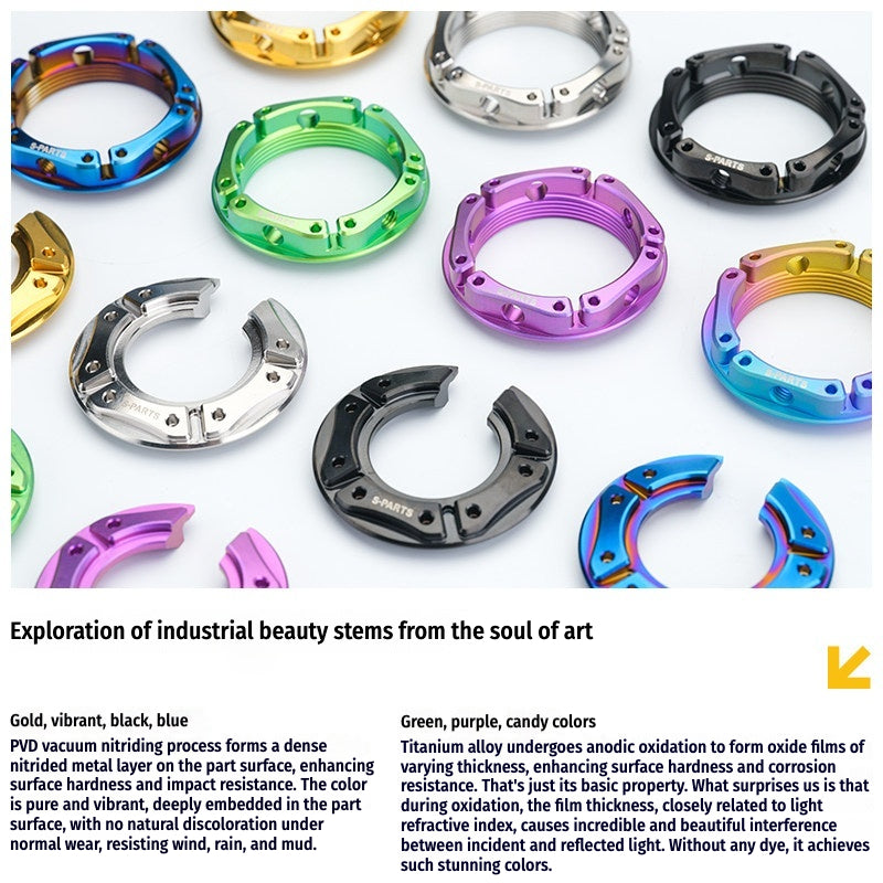 SPARTS Titanium Preload Adjuster & Spring Seat Kit for Öhlins Motorcycle Suspension