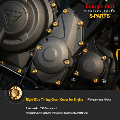 SPARTS Titanium Fastener Bolts for Triumph Trident 660 Motorcycle Modification