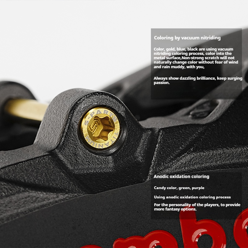 SPARTS Titanium Alloy Bolt Kit for Brembo M4 Radial Calipers｜High‑Performance Motorcycle Upgrade