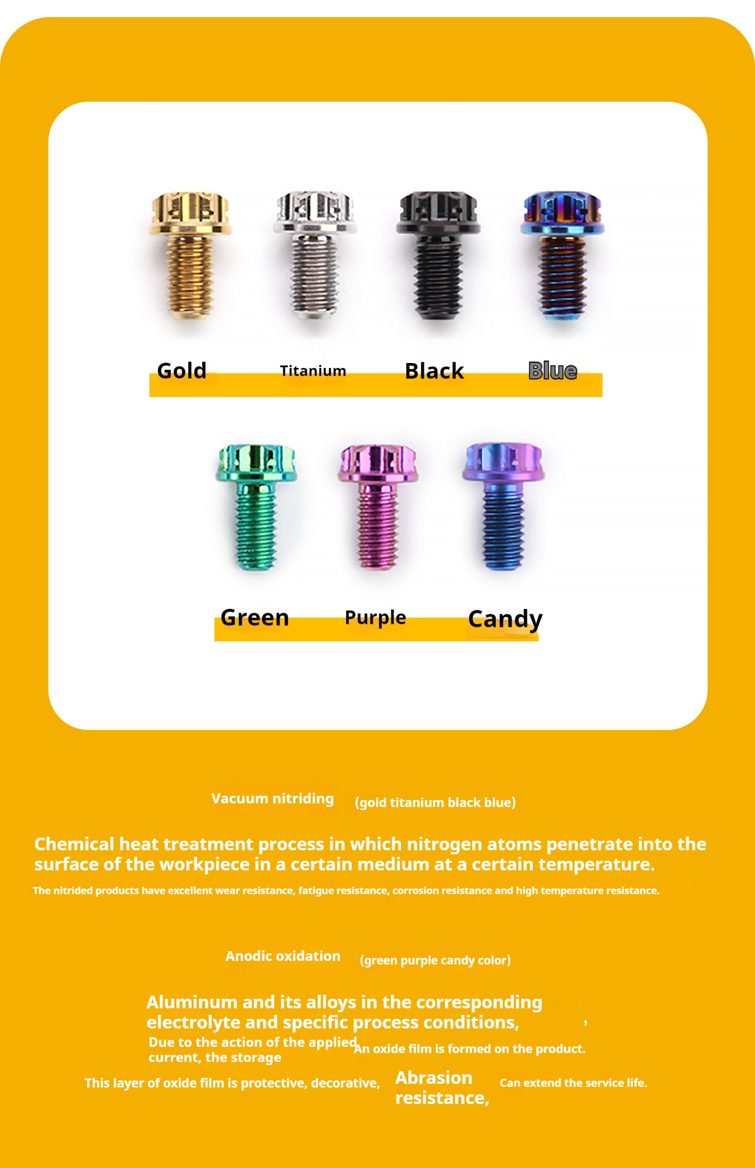 SPARTS Candy Color Titanium Bolt Kit for KTM DUKE 790 Disc Upgrade- Candy color