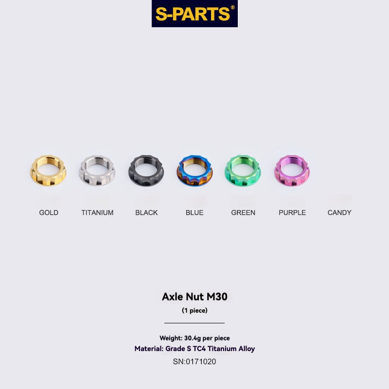 SPARTS Front & Rear Axle Big Nuts Titanium M25/M30/M33/M38/M48 for Ducati Motorcycle Modification