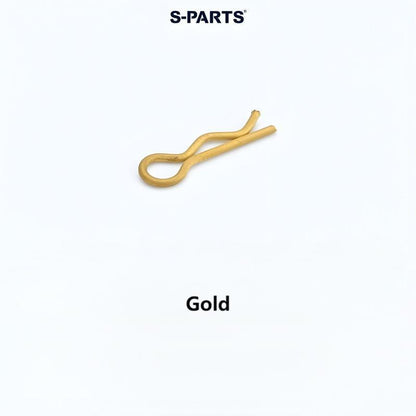 S-PARTS Titanium R Clip Pin 17.5mm Motorcycle Brake Caliper Fastener Retaining Pin Bolt Accessory