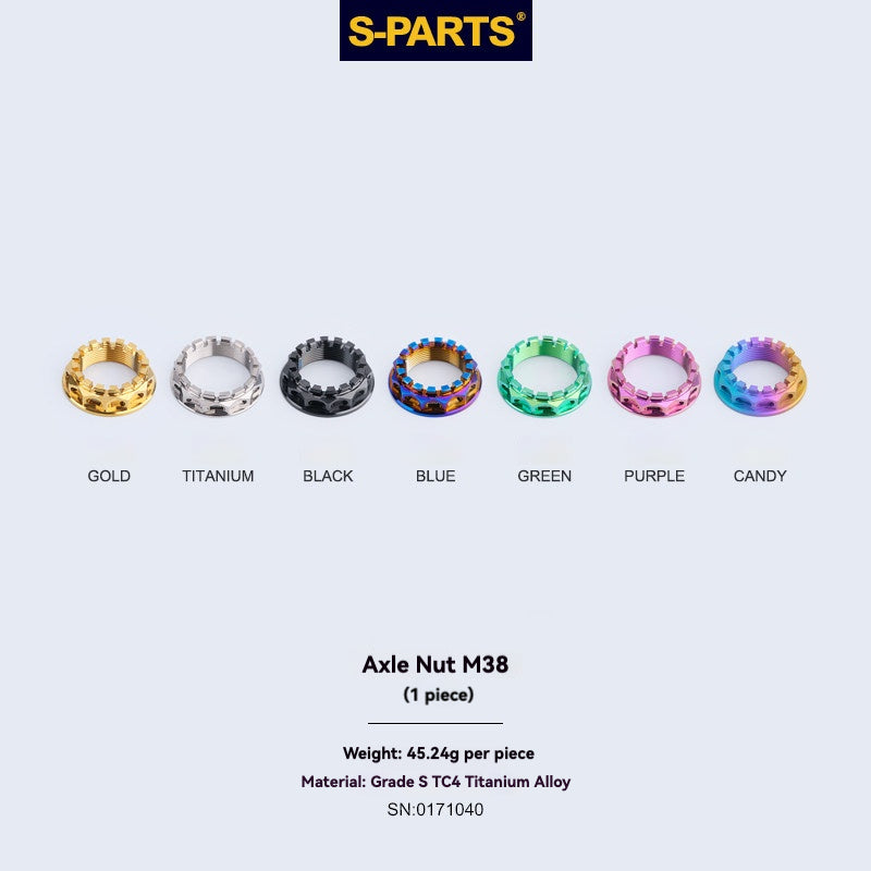 SPARTS Front & Rear Axle Big Nuts Titanium M25/M30/M33/M38/M48 for Ducati Motorcycle Modification