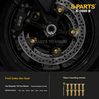 Titanium Alloy Bolts Compatible with BMW K1600B Motorcycle Upgrade Fasteners