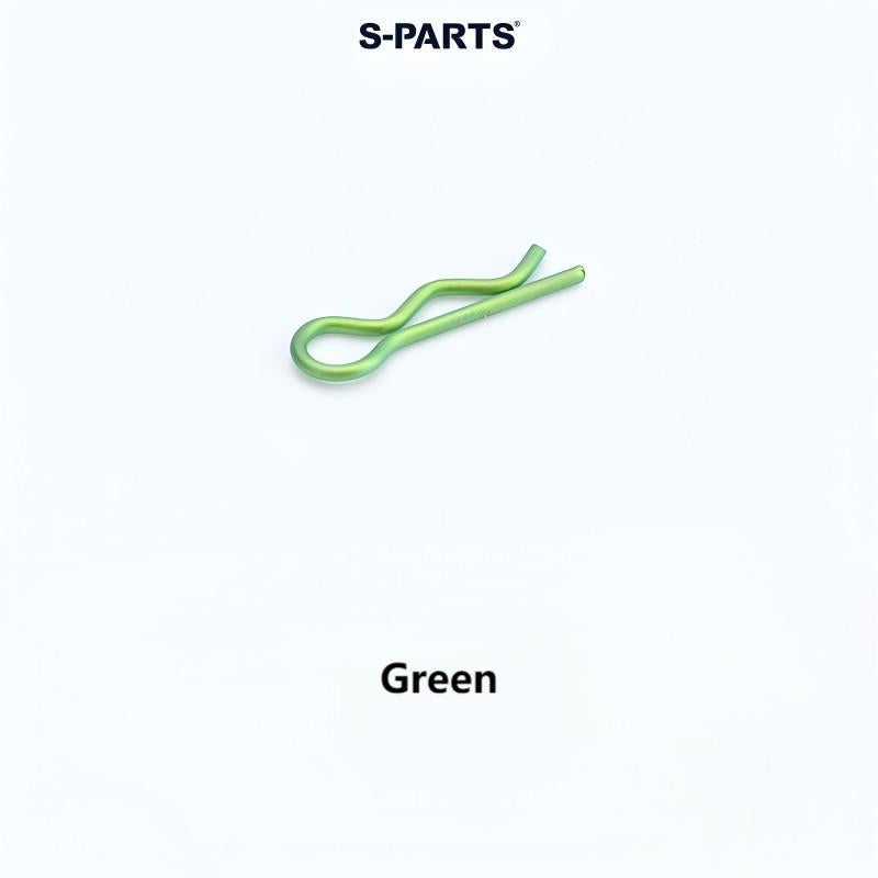 S-PARTS Titanium R Clip Pin 17.5mm Motorcycle Brake Caliper Fastener Retaining Pin Bolt Accessory