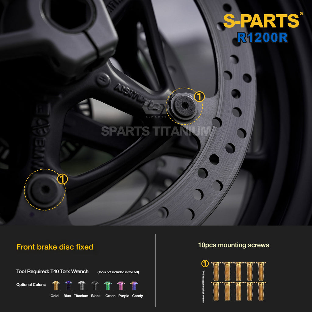 SPARTS Titanium Bolt Kit for BMW R1200R – Motorcycle Fastener Upgrade