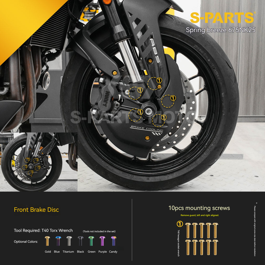 SPARTS Titanium Bolt Kit for CF Moto 675NK 2025 Motorcycle Upgrade