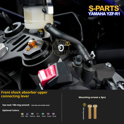 SPARTS Titanium Bolt Kit for Yamaha YZF-R1 - Handlebar, Cockpit & Dash Fasteners