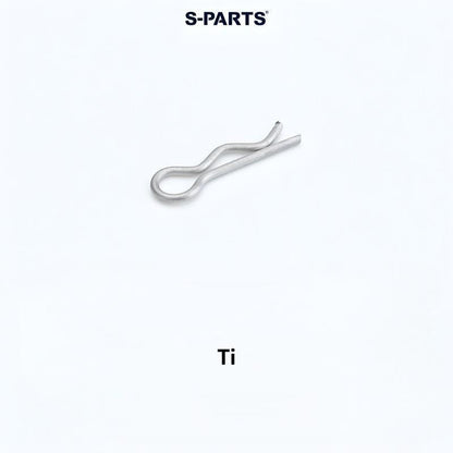 S-PARTS Titanium R Clip Pin 17.5mm Motorcycle Brake Caliper Fastener Retaining Pin Bolt Accessory