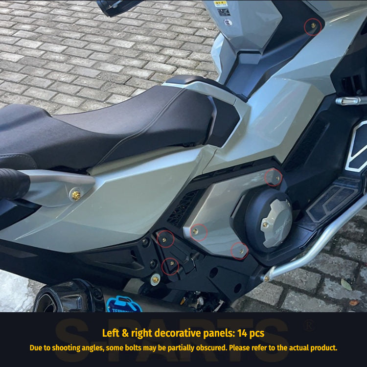 S-PARTS A3 Titanium Bolts – Compatible with Honda X-ADV 750 Full Bike Upgrade