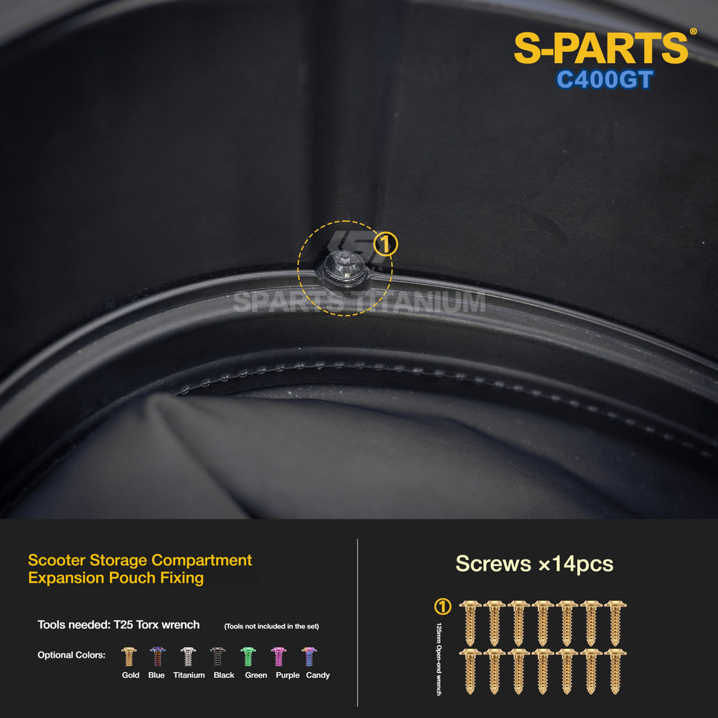 Titanium Alloy Bolts Compatible with BMW C400GT Motorcycle Upgrade Fasteners