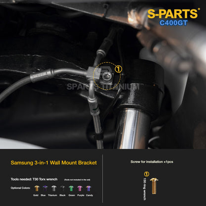 SPARTS Titanium Alloy Handlebar Control & Seat Box Bolts Kit for BMW C400GT