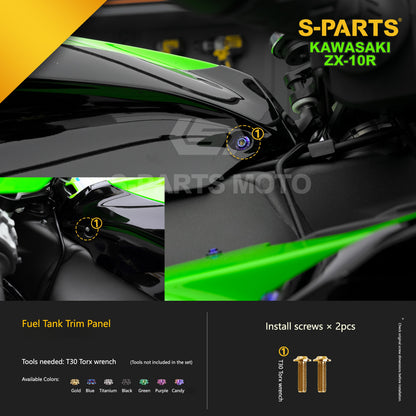 S-PARTS Grade 5 (TC4) Titanium Fasteners Kit for Kawasaki Ninja ZX-10R (2023)