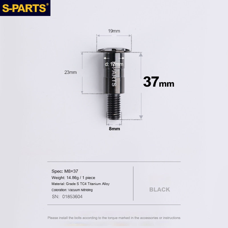 SPARTS Titanium Clutch Lever Bolt for Ducati V4 | High-Strength TC4 Alloy