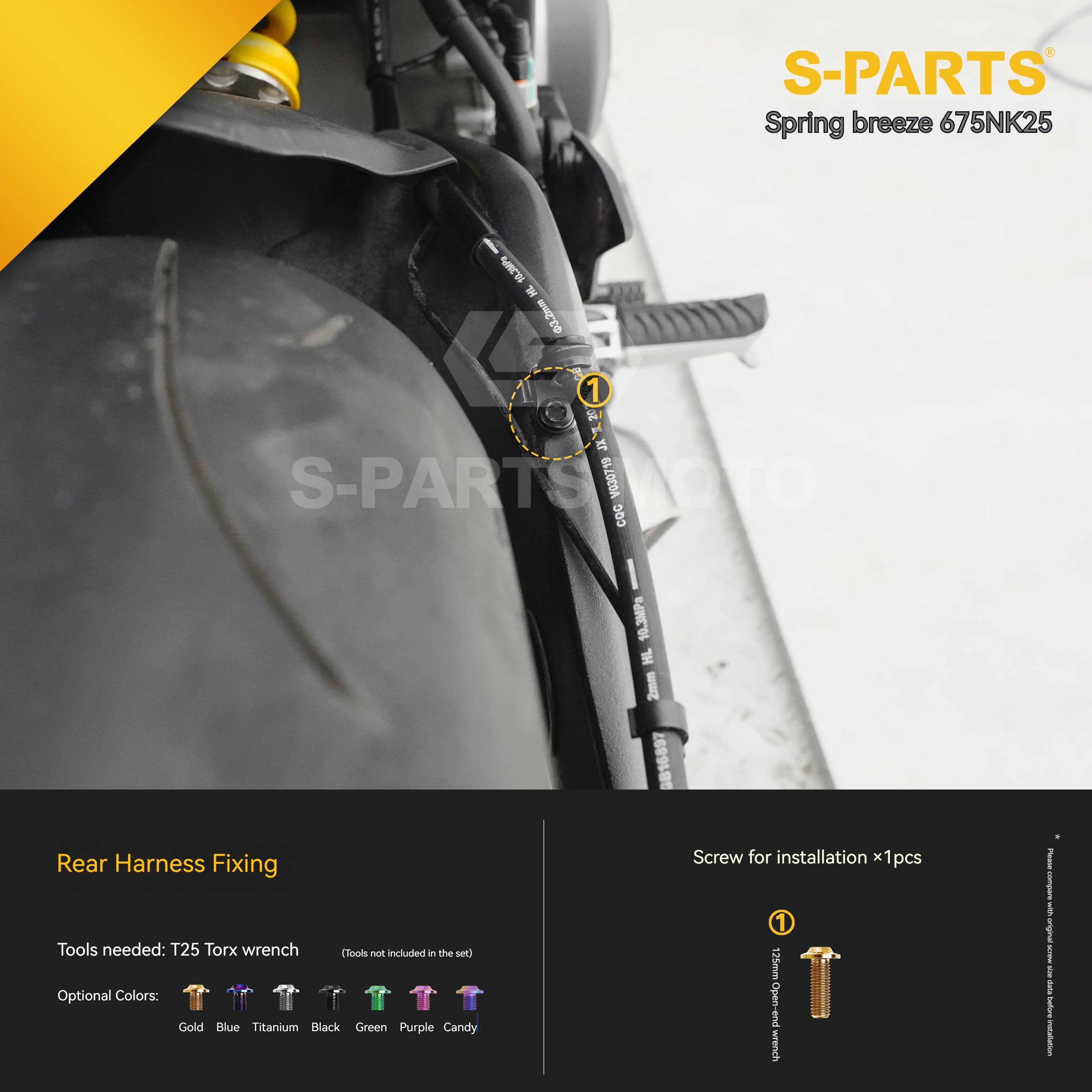 SPARTS Titanium Bolt Kit for CF Moto 675NK 2025 Motorcycle Upgrade