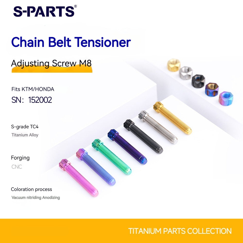 SPARTS M8/M10 Titanium Chain & Belt Tensioner Bolts and Nuts – KTM & Honda Motorcycle Upgrade
