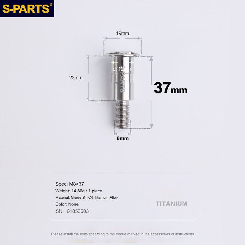 SPARTS Titanium Clutch Lever Bolt for Ducati V4 | High-Strength TC4 Alloy