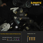 Titanium Alloy Bolts Compatible with BMW K1600B Motorcycle Upgrade Fasteners