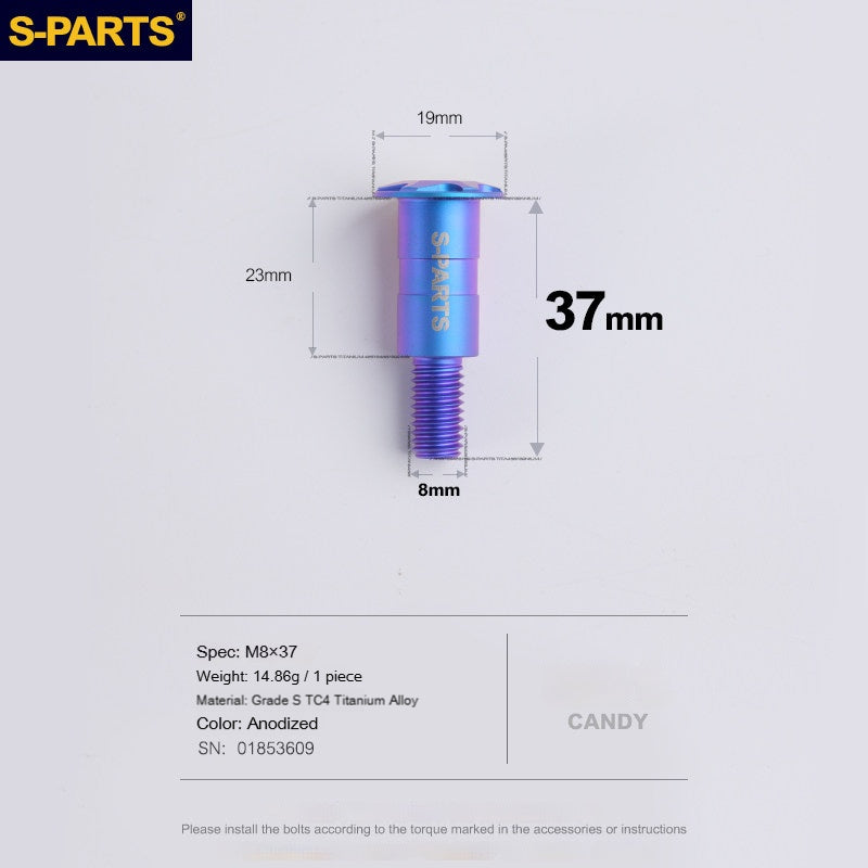 SPARTS Titanium Clutch Lever Bolt for Ducati V4 | High-Strength TC4 Alloy