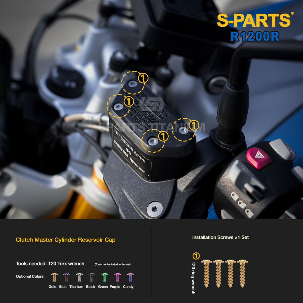 SPARTS Titanium Bolt Kit for BMW R1200R – Motorcycle Fastener Upgrade