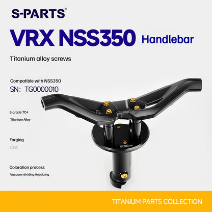 SPARTS VRX Handlebar Titanium Bolt Kit for NSS350 – Motorcycle Handlebar Upgrade
