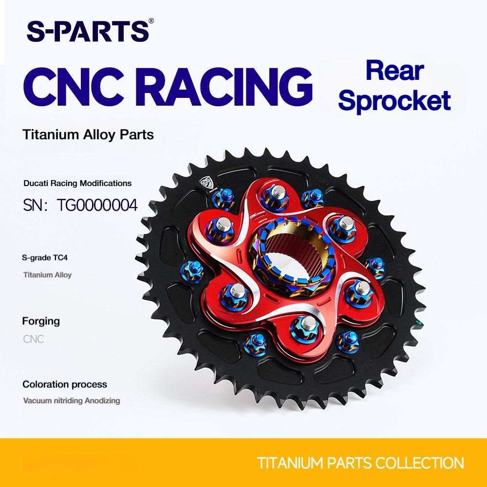 SPARTS CNC RACING Titanium Rear Sprocket Bolt & Nut Kit for Ducati
