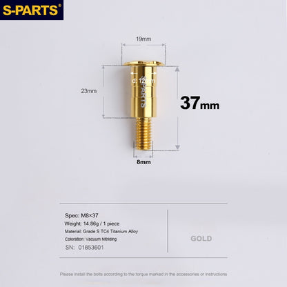 SPARTS Titanium Clutch Lever Bolt for Ducati V4 | High-Strength TC4 Alloy
