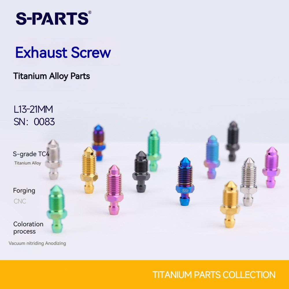 SPARTS Titanium Brake Bleeder Screws M6 / M8 / M10 – For Frando & Brembo Motorcycle Calipers