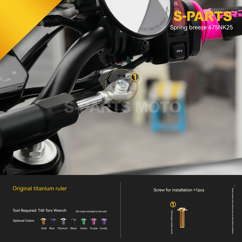 SPARTS Titanium Bolt Kit for CF Moto 675NK 2025 Motorcycle Upgrade