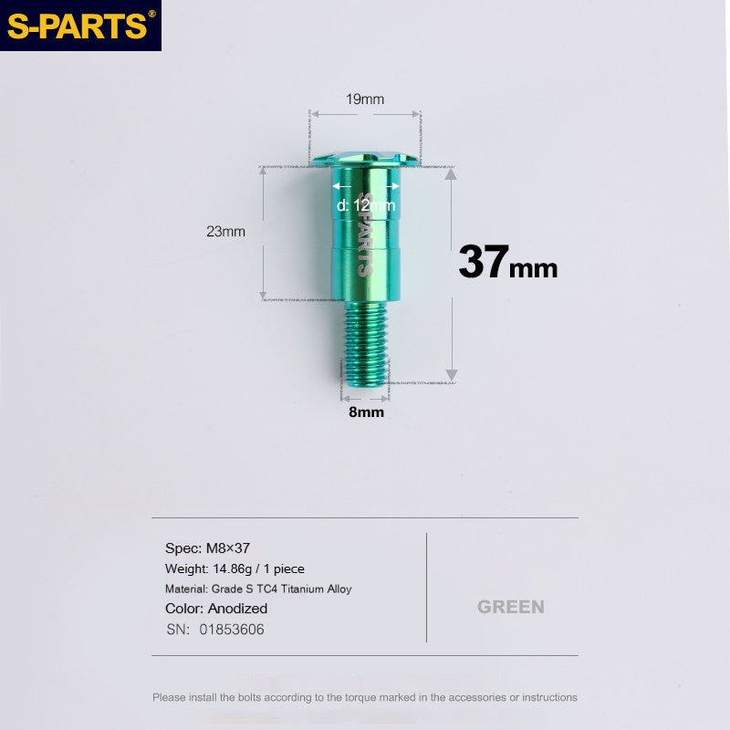 SPARTS Titanium Clutch Lever Bolt for Ducati V4 | High-Strength TC4 Alloy