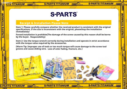 SPARTS Titanium Lower Caliper Bolt Kit for BREMBO CNC 2-Piston Set Screws