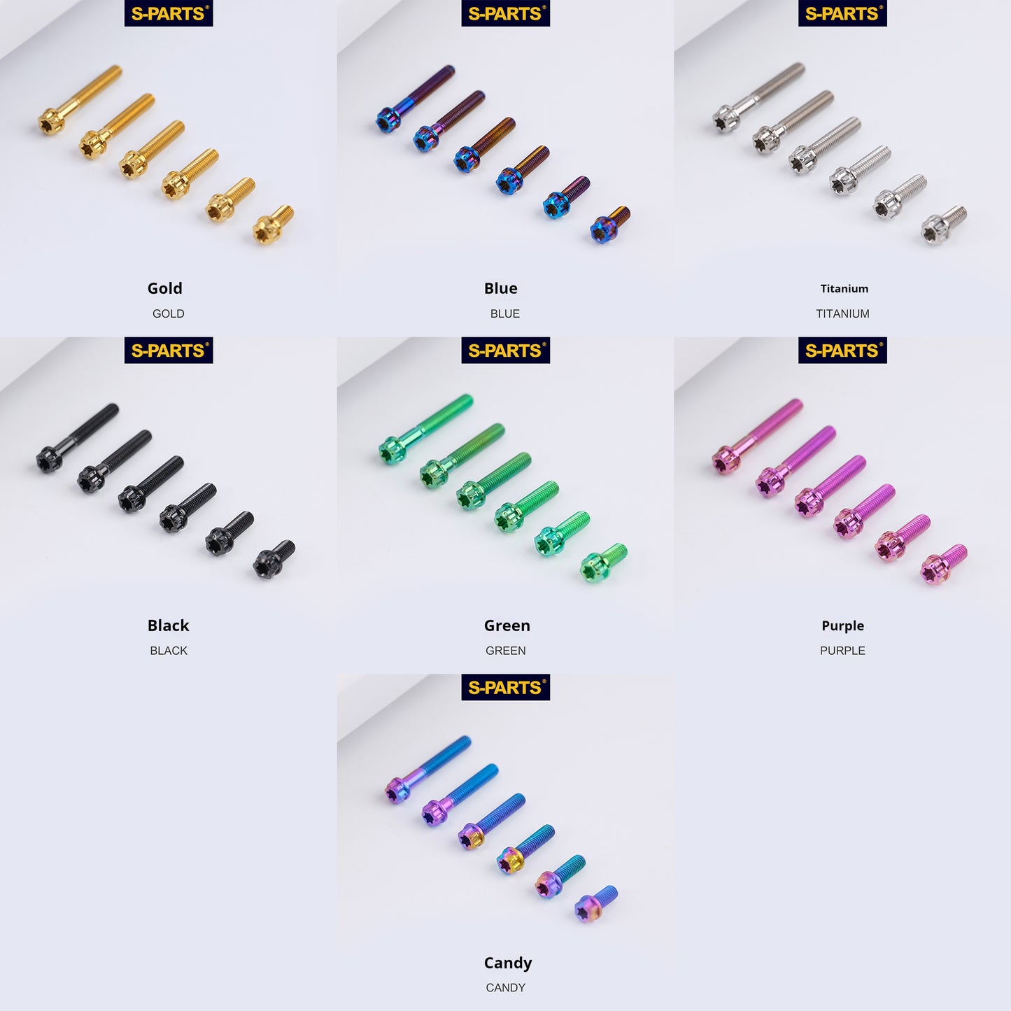 SPARTS 2023 XMAX300 Yamaha Motorcycle Modified Titanium Alloy Bolts Candy color