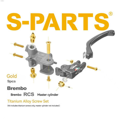 SPARTS Titanium Bolt Kit for Brembo RCS Master Cylinder