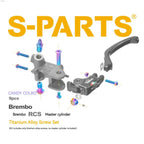SPARTS Titanium Bolt Kit for Brembo RCS Master Cylinder
