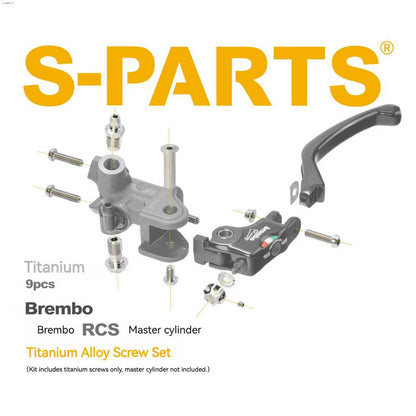 SPARTS Titanium Bolt Kit for Brembo RCS Master Cylinder