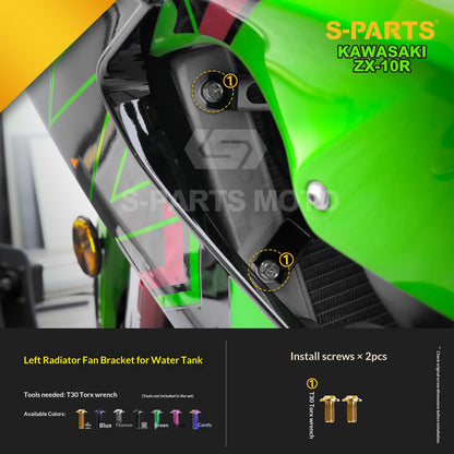 S-PARTS Grade 5 (TC4) Titanium Fasteners Kit for Kawasaki Ninja ZX-10R (2023)