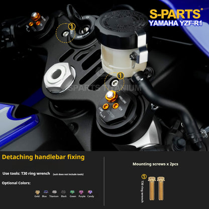 SPARTS Titanium Bolt Kit for Yamaha YZF-R1 - Handlebar, Cockpit & Dash Fasteners