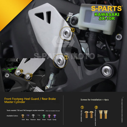 S-PARTS Grade 5 (TC4) Titanium Fasteners Kit for Kawasaki Ninja ZX-10R (2023)