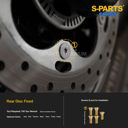 SPARTS Titanium Bolts Kit for BMW C400GT | Brake Calipers, Disc Rotors & Upgrade Accessories