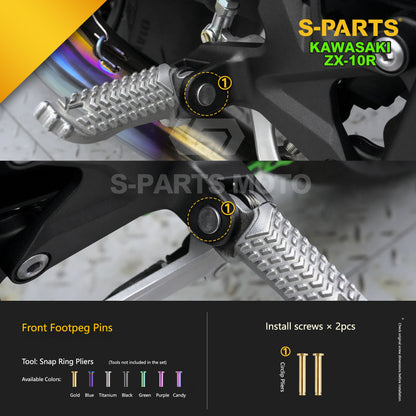 S-PARTS Grade 5 (TC4) Titanium Fasteners Kit for Kawasaki Ninja ZX-10R (2023)