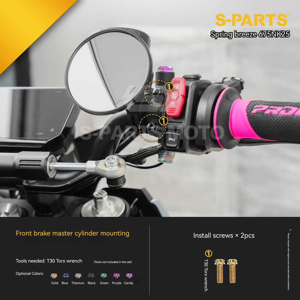 SPARTS Titanium Bolt Kit for CF Moto 675NK 2025 Motorcycle Upgrade