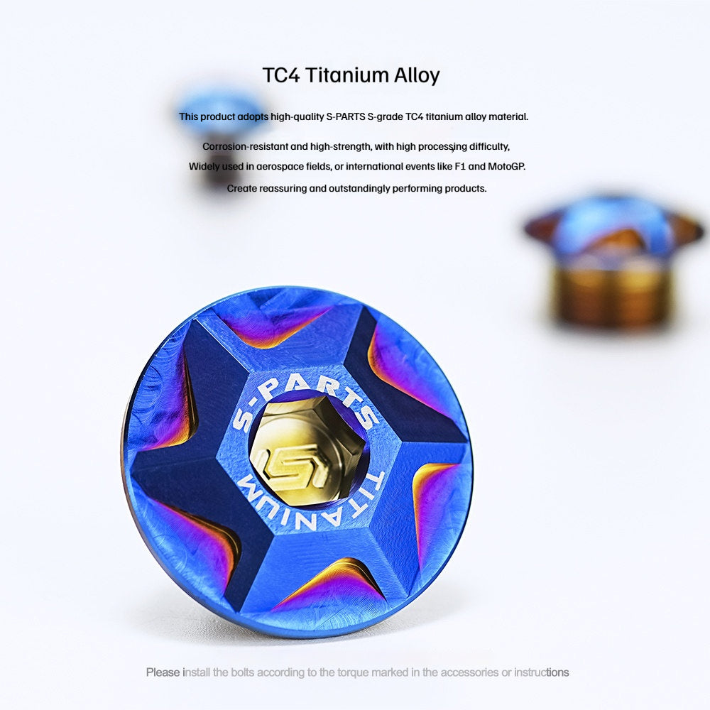 SPARTS Yamaha XMAX300 Titanium Alloy Bolts Stator Cover & Oil Cap Motorcycle Modification Kit