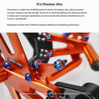 SPARTS TC4 Titanium Bolts for MOTO TRON Footpeg Riser | KTM Duke 790 Motorcycle Upgrade