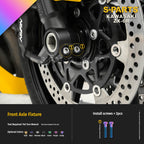 SPARTS Motorcycle Titanium Bolt Upgrade – S-Grade TC4 Bolt Kit for Kawasaki ZX-6R