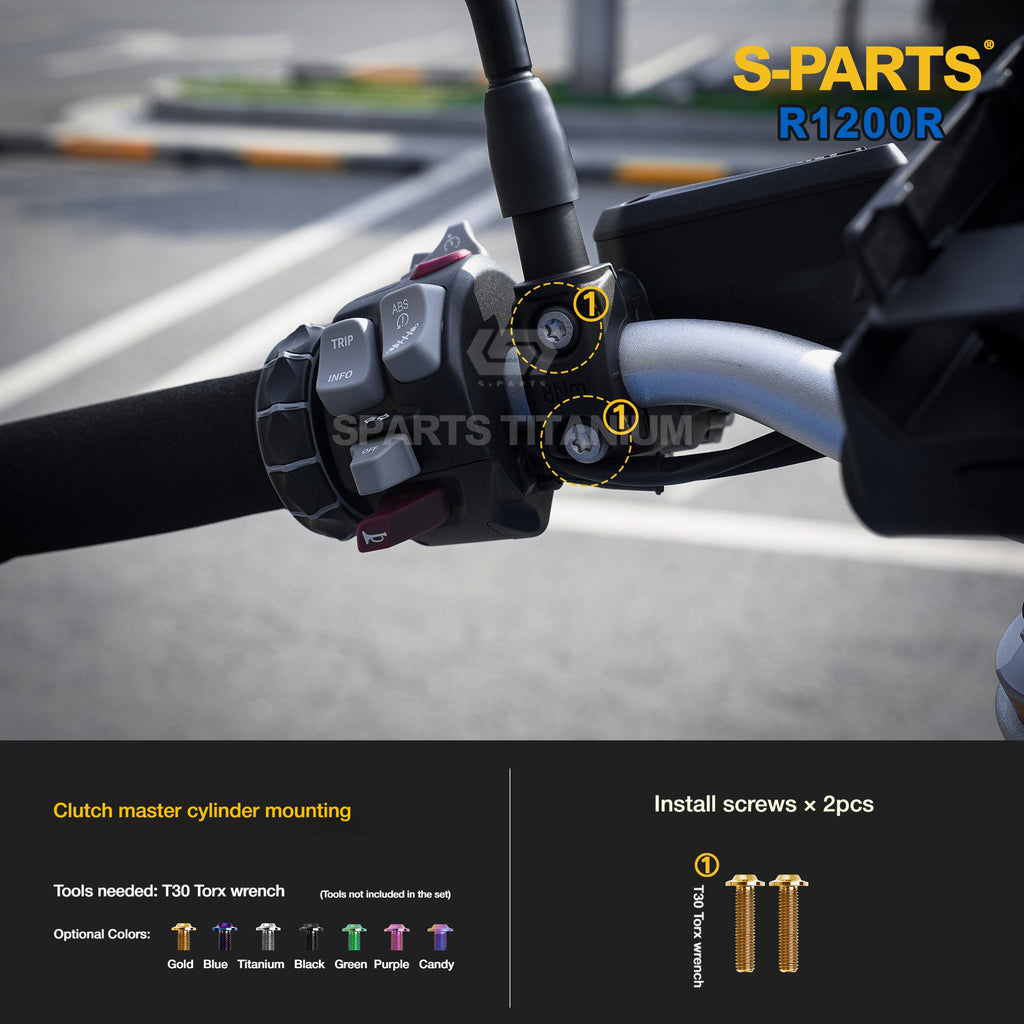 SPARTS Titanium Bolt Kit for BMW R1200R – Motorcycle Fastener Upgrade