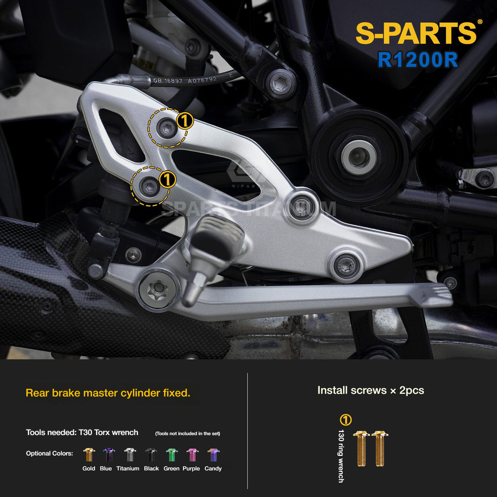 SPARTS Titanium Bolt Kit for BMW R1200R – Motorcycle Fastener Upgrade