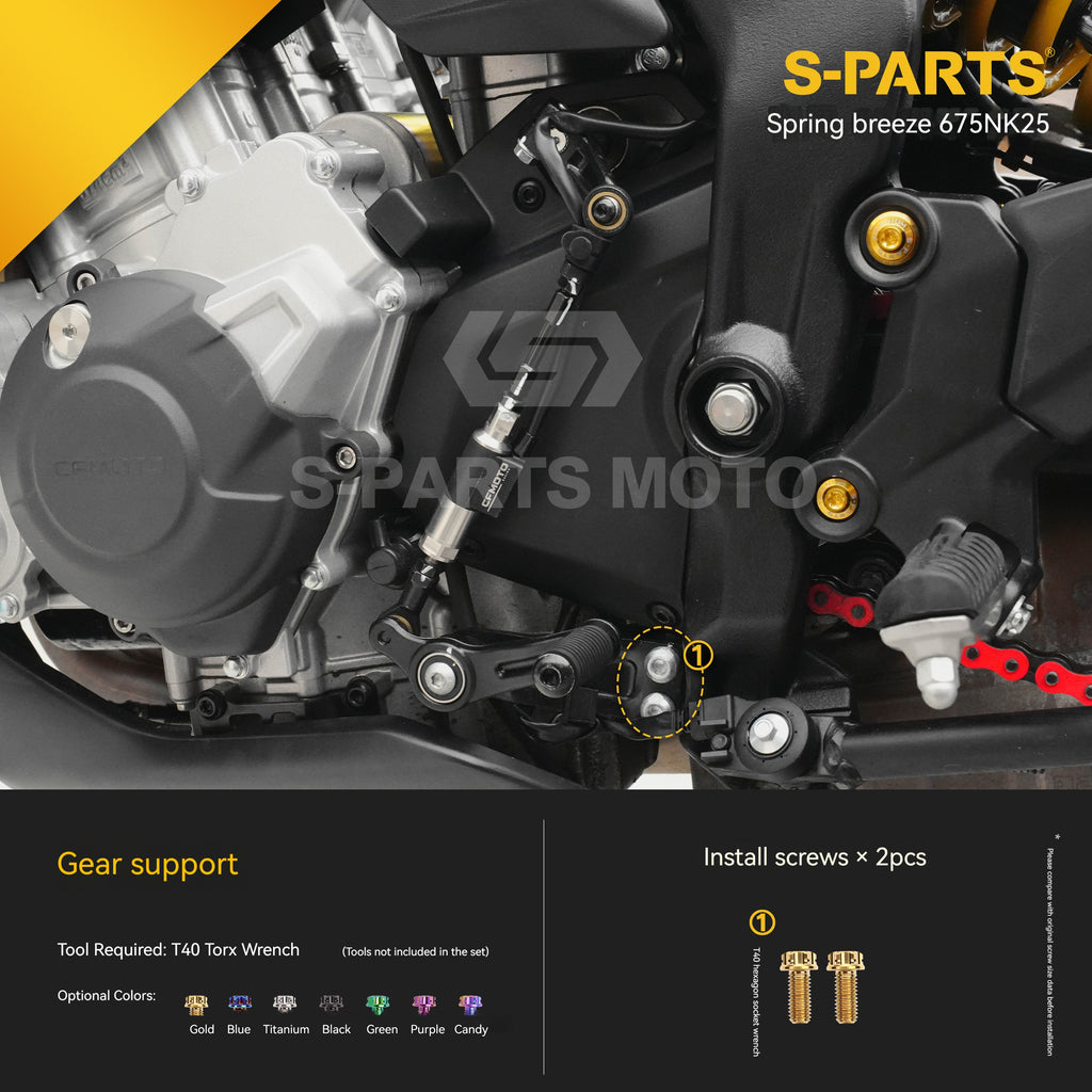 SPARTS Titanium Bolt Kit for CF Moto 675NK 2025 Motorcycle Upgrade