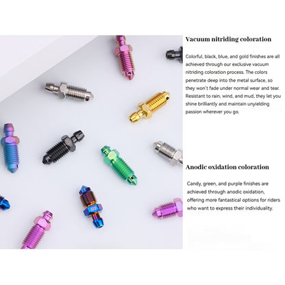 SPARTS Titanium Brake Bleeder Screws M6 / M8 / M10 – For Frando & Brembo Motorcycle Calipers