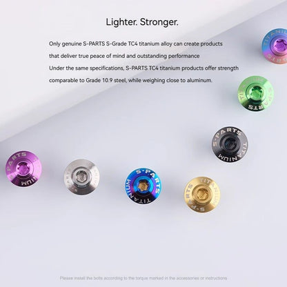 SPARTS Titanium Ignition Lock Nut Cover for DUCATI -Strength Motorcycle Upgrade